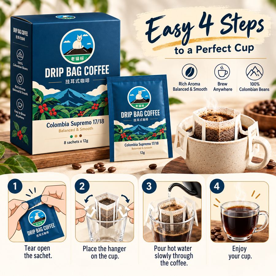 How to brew a drip bag in four easy steps